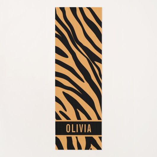 Klassieke aangepaste naam tijger - Dierenprinterpa Yogamat (Voorkant)