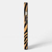 Klassieke aangepaste naam Tijger Dierprint Patroon iPhone Hoesje (Linkerkant)