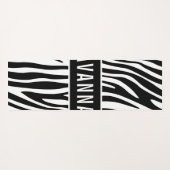 Klassieke aangepaste naam Zebra Dierlijk afdrukpat Yogamat (Achterkant (horizontaal))
