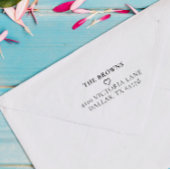 Klassieke aangepaste reeks ReturnAddress Eenvoudig Rubberstempel