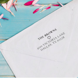 Klassieke aangepaste reeks ReturnAddress Eenvoudig Rubberstempel