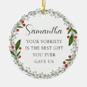 Klassieke aangepaste soberheid mijlpaal nuchtere k keramisch ornament (Voorkant)