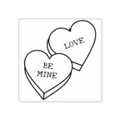 Klassieke aangepaste Valentijn Snoep harten Rubber Rubberstempel (Afrduk)