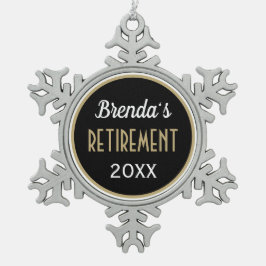 Klassieke, aangepaste versiering tin sneeuwvlok ornament