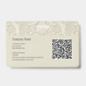 Klassieke aangepaste werknemer foto bedrijf QR cod Badge (Achterkant)