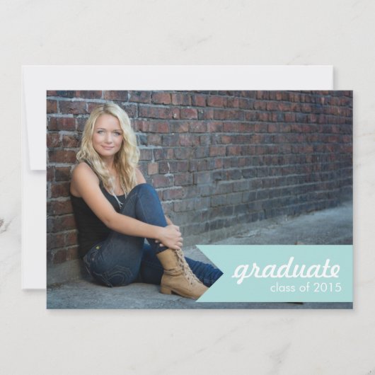 Klassieke aankondiging van Afstuderen Tiffany - Ui (Voorkant)