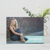 Klassieke aankondiging van Afstuderen Tiffany - Ui (Staand voorkant)