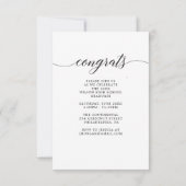 Klassieke aankondiging van het Afstuderen van het (Achterkant)