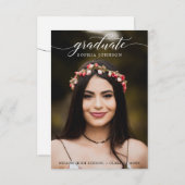 Klassieke aankondiging van het Afstuderen van het (Voorkant / Achterkant)