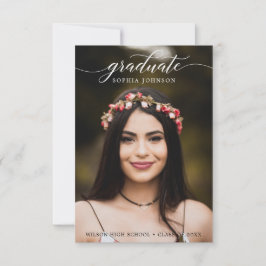 Klassieke aankondiging van het Afstuderen van het 