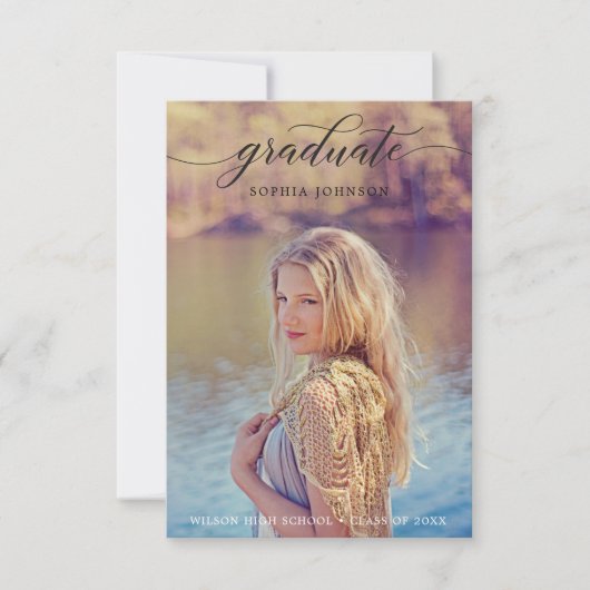 Klassieke aankondiging van het Afstuderen van het (Voorkant)