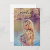 Klassieke aankondiging van het Afstuderen van het (Voorkant / Achterkant)