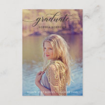 Klassieke aankondiging van het Afstuderen van het 