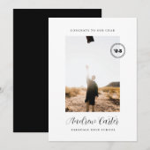 Klassieke aankondiging van het Afstuderen voor Hog (Voorkant / Achterkant)