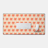 Klassieke aardbei hart duimafdruk cookies bureaumat (Keyboard & Muis)