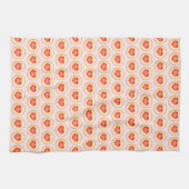 Klassieke aardbei hart duimafdruk cookies theedoek (Horizontaal)