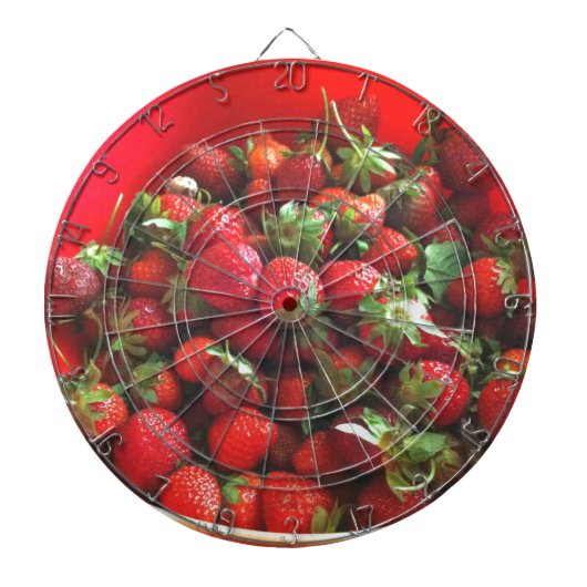 Klassieke aardbeien dartbord (Voorkant)