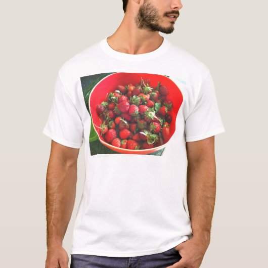 Klassieke aardbeien t-shirt (Voorkant)