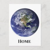 Klassieke aarde vanuit de ruimte, blauw marmer doo briefkaart (Voorkant)