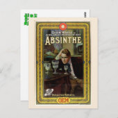 Klassieke Absinthe-Poster Briefkaart (Voorkant / Achterkant)