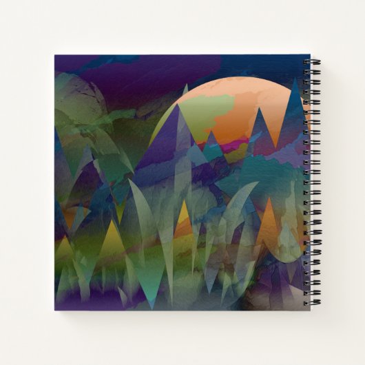 Klassieke Abstracte Bergen EMMERLIJST Maatwerk Cad Notitieboek (Achterkant)