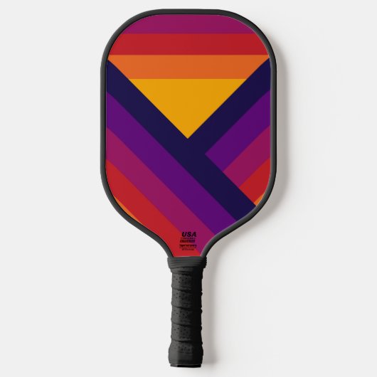 Klassieke Abstracte strepen Pickleball Paddle (Achterkant)
