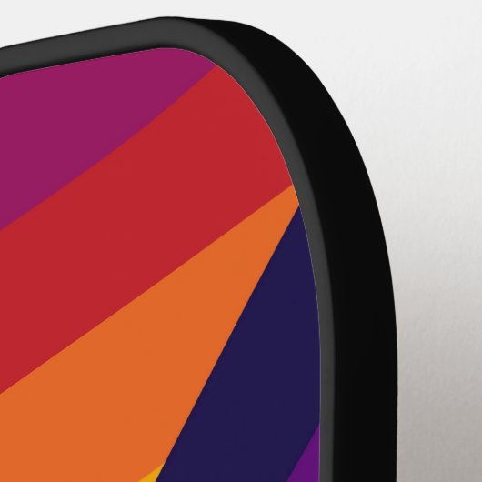 Klassieke Abstracte strepen Pickleball Paddle (Links Detail)