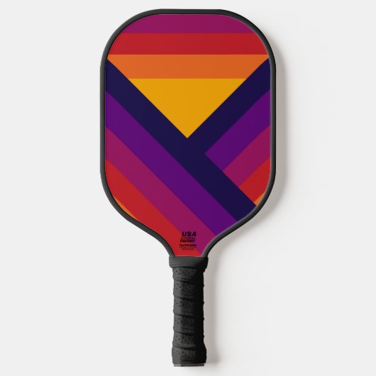 Klassieke Abstracte strepen Pickleball Paddle (Voorkant)