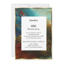 Klassieke Abstracte verjaardagspartij blauwgroen r