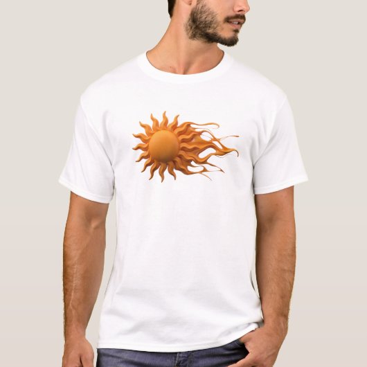 Klassieke ABSTRACTE ZON Kunstcompositie T-shirt (Voorkant)