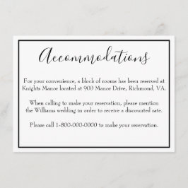 Klassieke accommodaties informatiekaartje