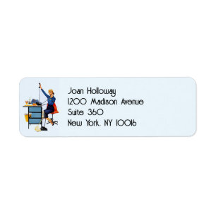 Klassieke Administratieve Assistent – Retro Kantoo Etiket