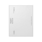 Klassieke advocaat bij Law Black 11 "x 8.5" Notitieblok (Linkerzijde)