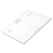 Klassieke advocaat bij Law Black 11 "x 8.5" Notitieblok (Schuin)