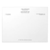 Klassieke advocaat bij Law Black 11 "x 8.5" Notitieblok (Voorkant)