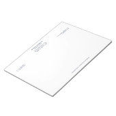 Klassieke advocaat bij Law Navy 11 "x 8.5" Notitieblok (Schuin)