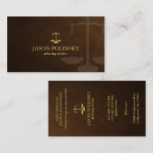 Klassieke advocaat visitekaartje (Voorkant / Achterkant)