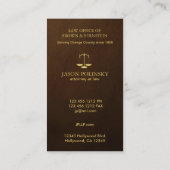 Klassieke advocaat visitekaartje (Achterkant)