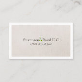 Klassieke advocatenpraktijk Officier van Justitie Visitekaartje (Voorkant)
