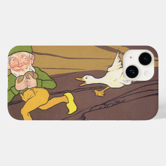 Klassieke Aesopus-fabel Gans die het Gouden Ei Leg Case-Mate iPhone Case (Achterkant (horizontaal))