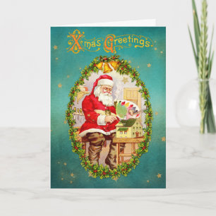 Klassieke afbeelding van Kerstmis en Nieuwjaar Feestdagen Kaart