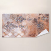 Klassieke  afdruk met patchwork, paisley elem badhanddoek (Badhanddoek)