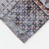 Klassieke afdruk met patchwork, paisley elem fleece deken (Hoek)