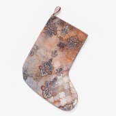 Klassieke afdruk met patchwork, paisley elem kleine kerstsok (Voorkant (Hangend))