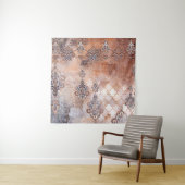 Klassieke  afdruk met patchwork, paisley elem wandkleed (In situ)