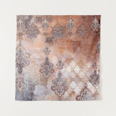 Klassieke  afdruk met patchwork, paisley elem wandkleed (Voorkant)