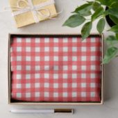 Klassieke afe Red Gingham Gingham Gecontroleerd Pa Tissuepapier (Geschenk)