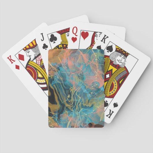 Klassieke afspeelkaarten Abstract ontwerp Pokerkaarten (Achterkant)