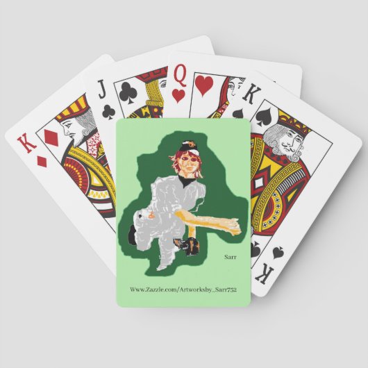Klassieke afspeelkaarten: BASEBALL PLAYER Pokerkaarten (Achterkant)