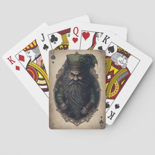 Klassieke afspeelkaarten Dwarf 4 Pokerkaarten (Achterkant)